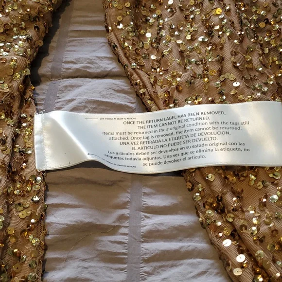 MacDuggal bronze Sequin gown Size 8 and 6 available new with tags - Picture 11 of 14
